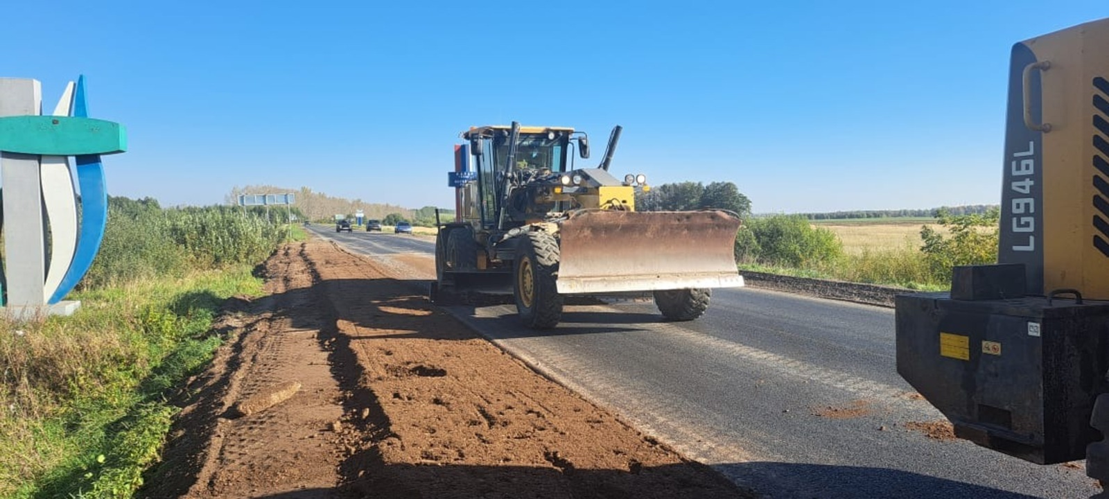 В Башкирии обновляют трассу Шаран — Тюменяк