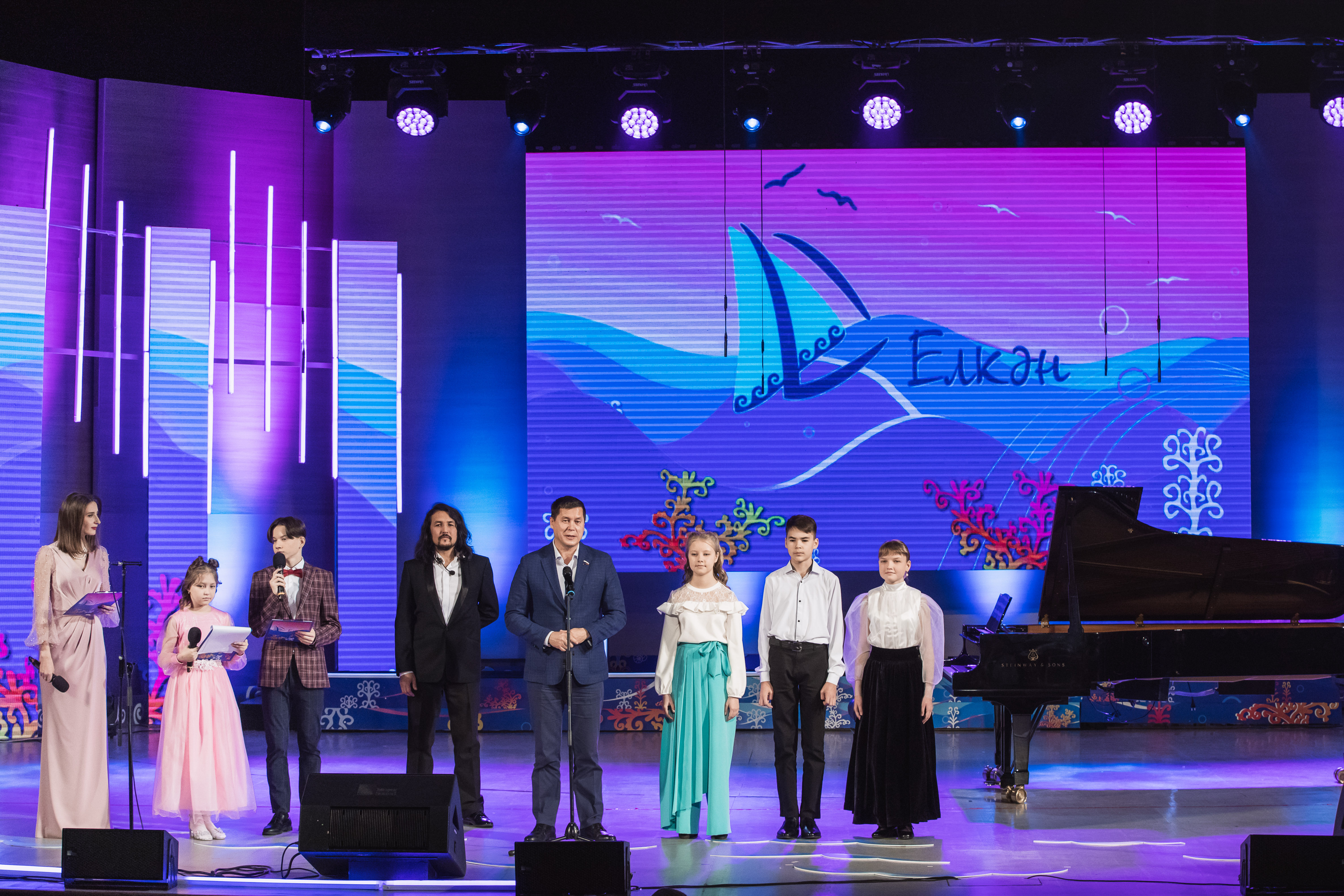 Победители Второго телевизионного конкурса юных  исполнителей башкирской классической музыки «Елкән»